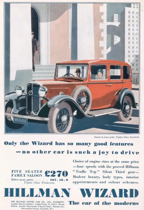 Framed Print : Advertisement for Hillman Wizard Framed Print : Advertisement for Hillman Wizard