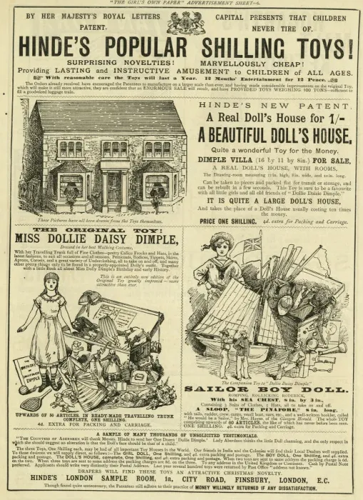 Framed Print : Advert, Hindes Popular Shilling Toys Framed Print : Advert, Hindes Popular Shilling Toys