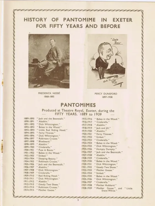 Framed Print : Advert - history of Pantomime at the Theatre Royal, Exeter Framed Print : Advert - history of Pantomime at the Theatre Royal, Exeter