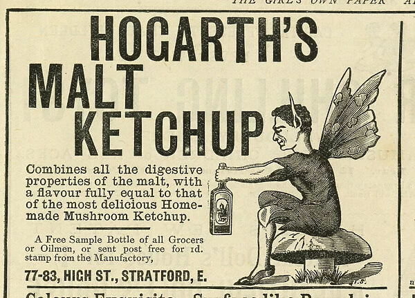 Advert, Hogarth's Malt Ketchup