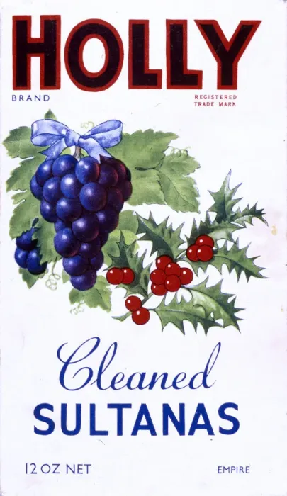 Framed Print : Advert, Holly Brand Cleaned Sultanas Framed Print : Advert, Holly Brand Cleaned Sultanas