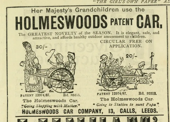 Framed Print : Advert, Holmeswoods Patent Car Framed Print : Advert, Holmeswoods Patent Car