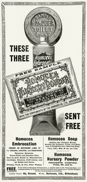 Framed Print : Advert for Homocea 1897 Framed Print : Advert for Homocea 1897