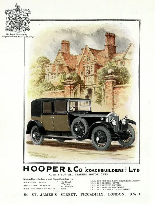 Framed Print : Advert, Hooper & Co (Coachbuilders) Ltd, London Framed Print : Advert, Hooper & Co (Coachbuilders) Ltd, London
