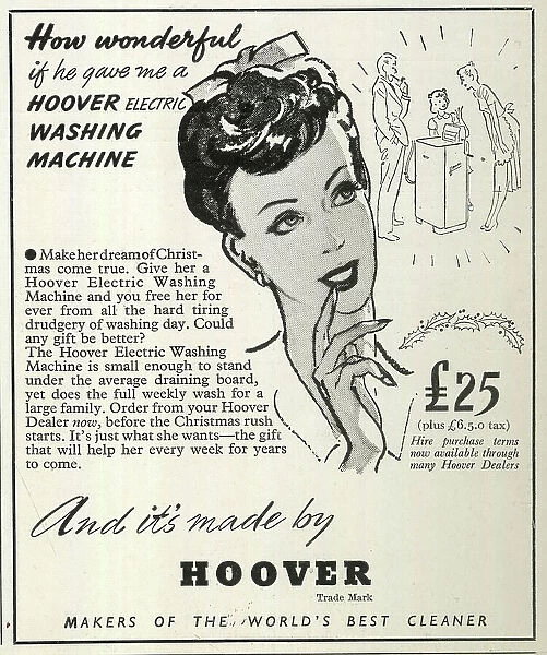 Advert, Hoover Electric Washing Machine