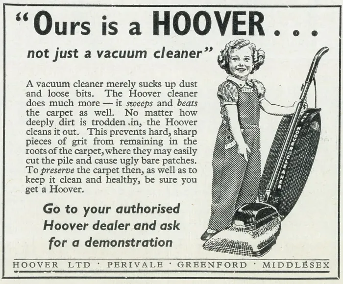 Framed Print : Advert, Ours is a Hoover Vacuum Cleaner Framed Print : Advert, Ours is a Hoover Vacuum Cleaner