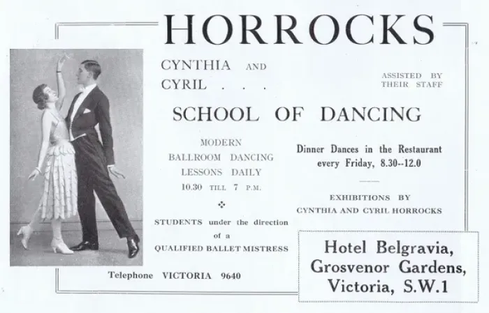 Framed Print : Advert for the Horrocks School of Dancing, London, 1923 Framed Print : Advert for the Horrocks School of Dancing, London, 1923
