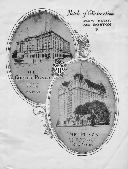 Framed Print : Advert for Hotels of Distinction in New York and Boston Framed Print : Advert for Hotels of Distinction in New York and Boston
