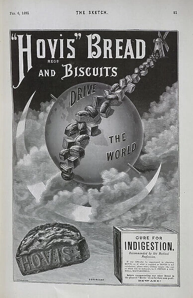 Advertisement for Hovis Bread and Biscuits