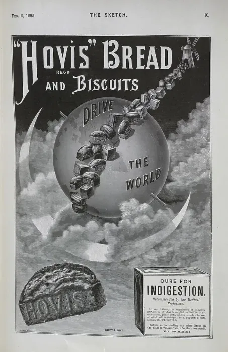 Framed Print : Advertisement for Hovis Bread and Biscuits Framed Print : Advertisement for Hovis Bread and Biscuits