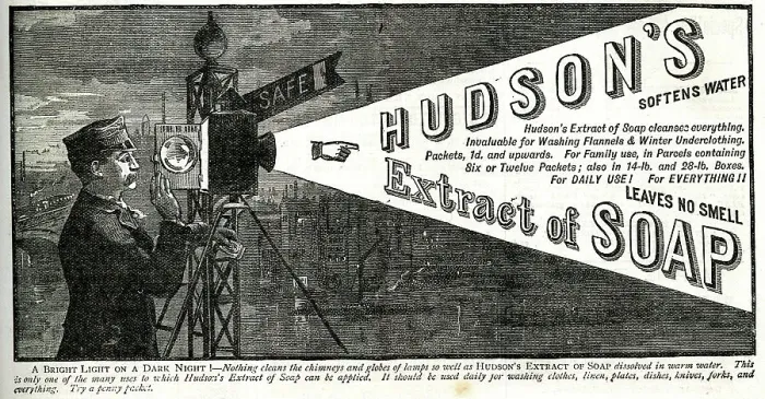 Framed Print : Advert, Hudson's Extract of Soap Framed Print : Advert, Hudson's Extract of Soap