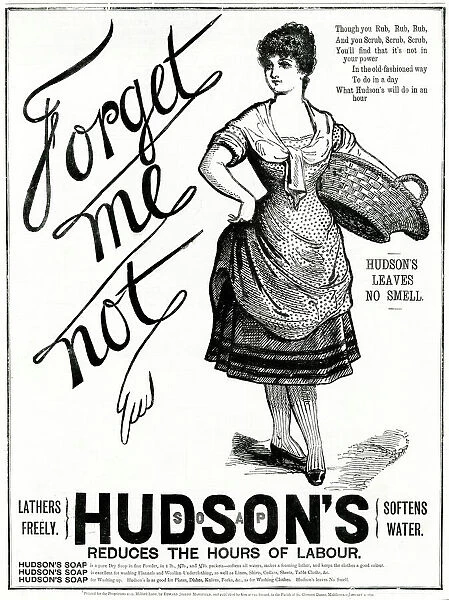 Advert for Hudsons Soap 1890