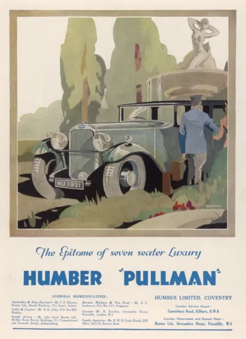 Framed Print : Advert Humber Pullman Framed Print : Advert Humber Pullman