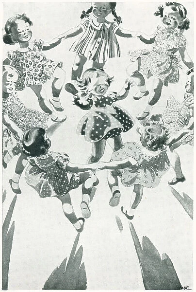 Advertisement Illustration, Girls Dancing