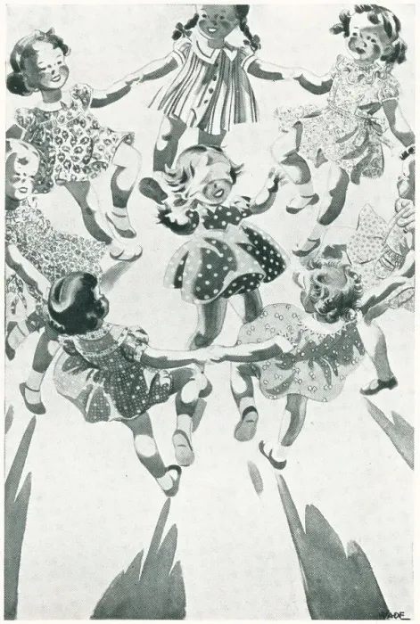 Framed Print : Advertisement Illustration, Girls Dancing Framed Print : Advertisement Illustration, Girls Dancing
