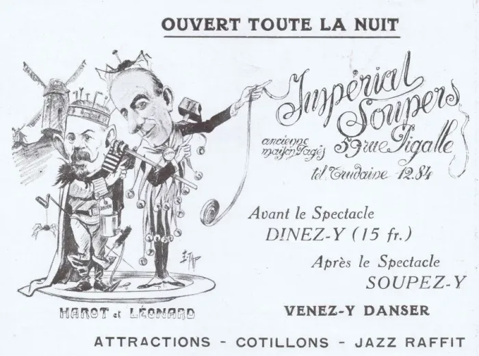 Framed Print : Advert for Imperial Soupers, 59 Rue Pigalle, Montmartre Date: 1920s Framed Print : Advert for Imperial Soupers, 59 Rue Pigalle, Montmartre Date: 1920s