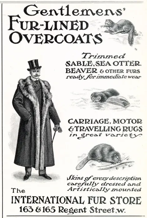 Framed Print : Advert for International Fur Store 1903 Framed Print : Advert for International Fur Store 1903