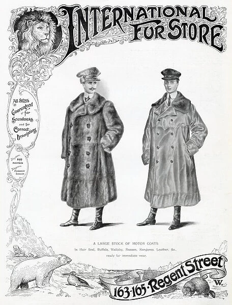 Advert for International Fur Store 1905