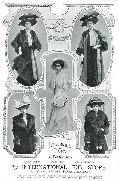 Advert for International Fur Store 1907