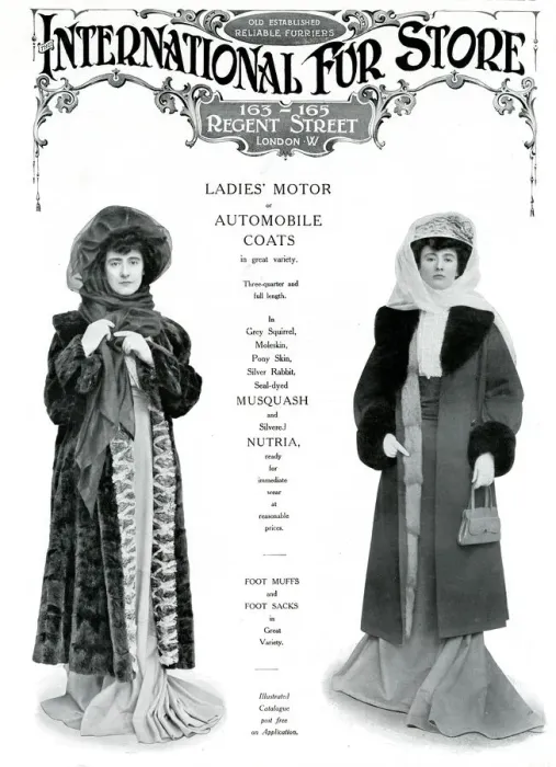 Framed Print : Advert for International Fur Store 1908 Framed Print : Advert for International Fur Store 1908