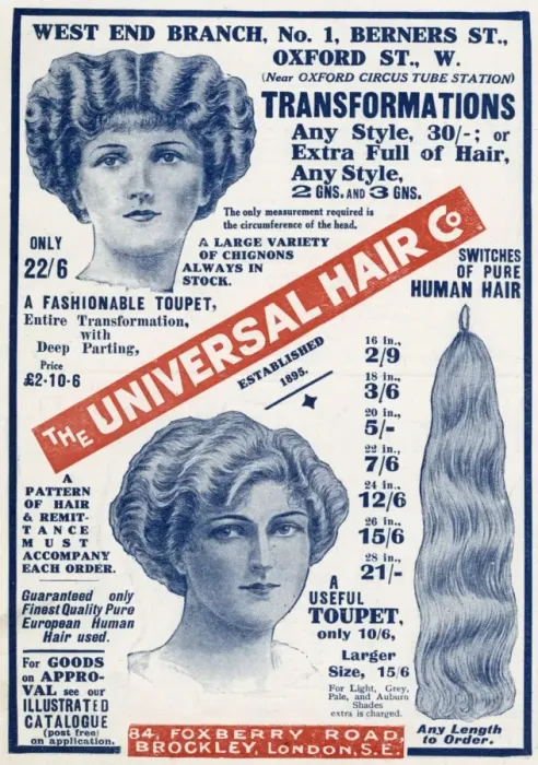 Framed Print : Advert for International Hair Co. 1913 Framed Print : Advert for International Hair Co. 1913