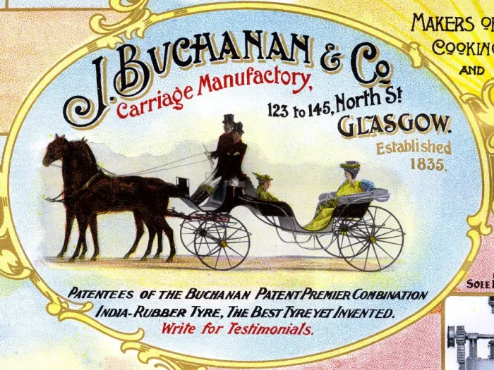 Framed Print : Advert, J Buchanan & Co, Carriage Makers, Glasgow Framed Print : Advert, J Buchanan & Co, Carriage Makers, Glasgow