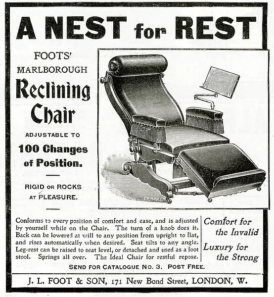 Son Reclining Chair 1899, Reclining Chair History