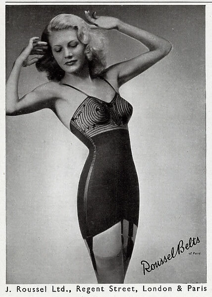 Advert for J. Roussel underwear 1949 Our beautiful pictures are available  as Framed Prints, Photos, Wall Art and Photo Gifts