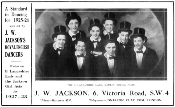 Framed Print : Advert for J. W. Jacksons Lancashire Lads and Jackson Girls Framed Print : Advert for J. W. Jacksons Lancashire Lads and Jackson Girls