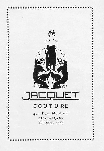 Advert for Jacquet Couture, 1920s, Paris