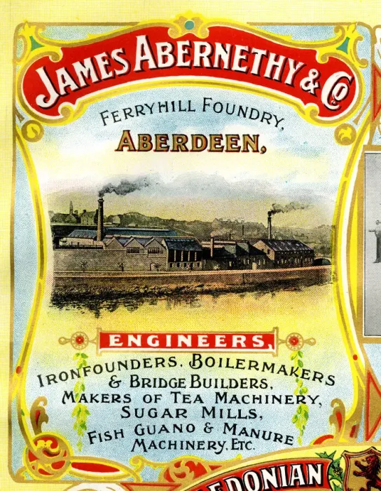 Framed Print : Advert, James Abernethy & Co, Aberdeen, Scotland Framed Print : Advert, James Abernethy & Co, Aberdeen, Scotland