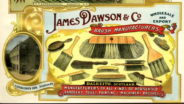 Framed Print : Advert, James Dawson & Co, Dalkeith, Scotland Framed Print : Advert, James Dawson & Co, Dalkeith, Scotland