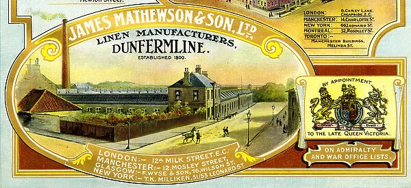 Advert, James Mathewson & Son Ltd, Dunfermline