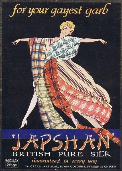 Advert for Japshan British pure silk, 1927