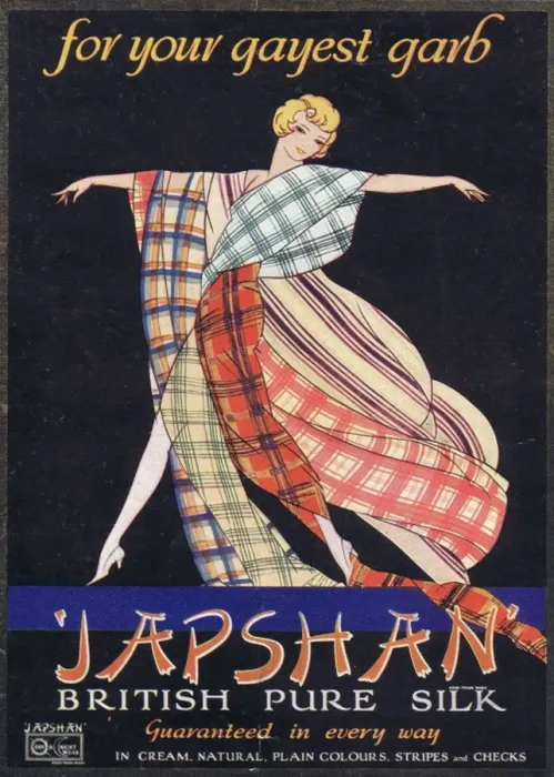 Framed Print : Advert for Japshan British pure silk, 1927 Framed Print : Advert for Japshan British pure silk, 1927