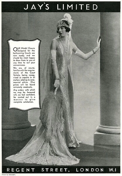 Advert for Jays courts gowns 1933