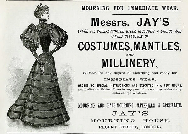 Advert for Jay's mourning clothing 1893