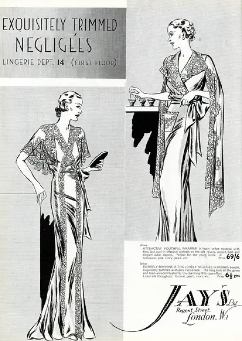 Framed Print : Advert for Jays negligees 1936 Framed Print : Advert for Jays negligees 1936