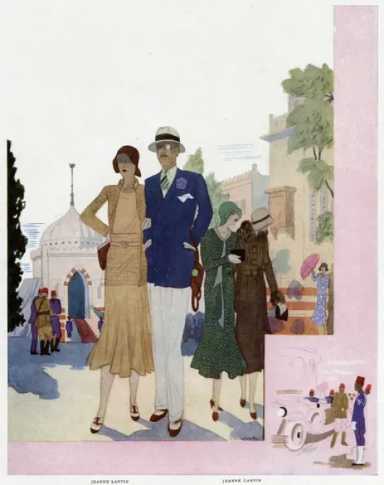 Framed Print : Advertisement for Jeanne Lanvin fashions Framed Print : Advertisement for Jeanne Lanvin fashions