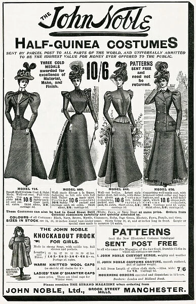Advert for John Noble womens clothing 1898