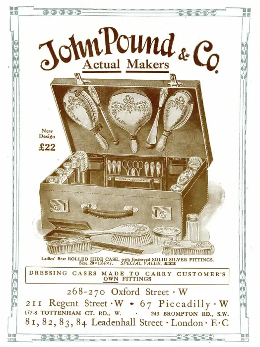 Framed Print : Advert, John Pound & Co, Oxford Street, London Framed Print : Advert, John Pound & Co, Oxford Street, London