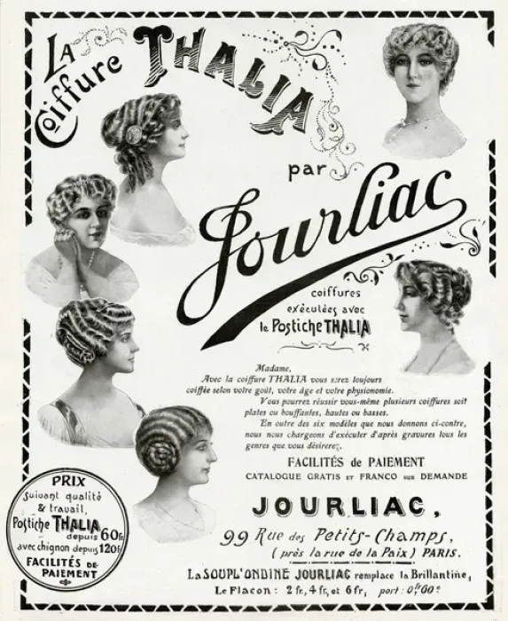 Framed Print : Advert for Jourliac hairpieces 1912 Framed Print : Advert for Jourliac hairpieces 1912