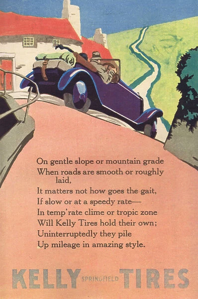Advert for Kelly Tyres (1924) Date: 1924