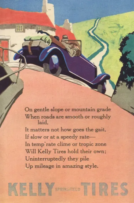 Framed Print : Advert for Kelly Tyres (1924) Date: 1924 Framed Print : Advert for Kelly Tyres (1924) Date: 1924