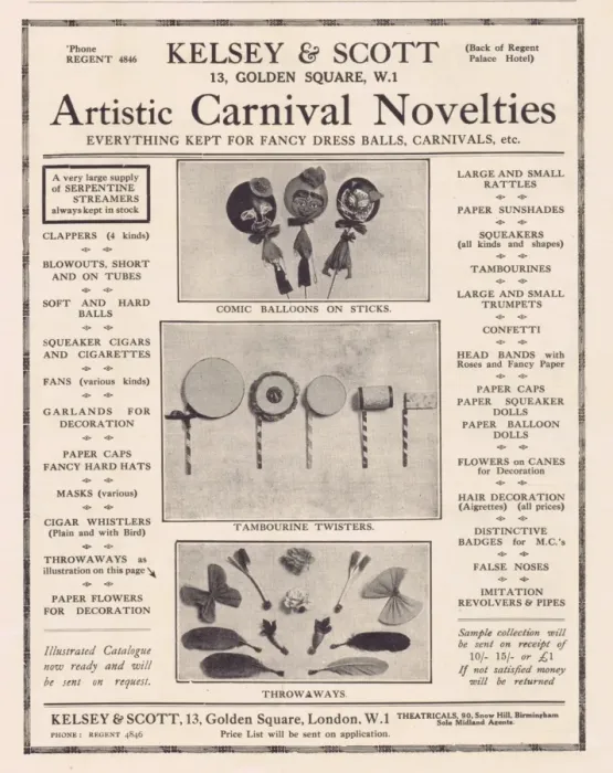 Framed Print : Advert for Kelsey and Scott, Artistic Carnival Novelties, 19 Framed Print : Advert for Kelsey and Scott, Artistic Carnival Novelties, 19
