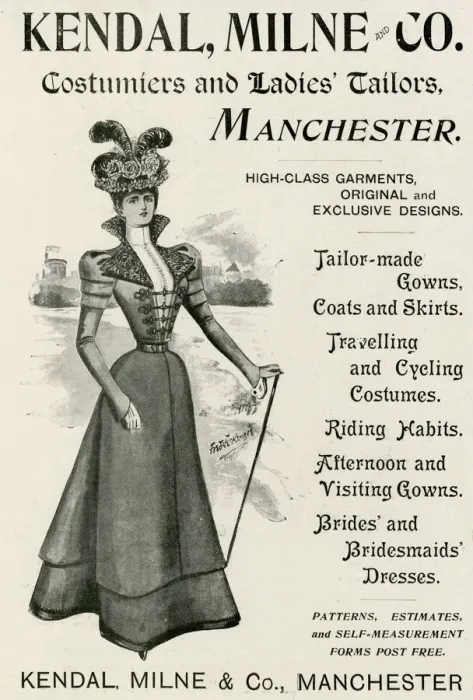 Framed Print : Advert for Kendal, Milne and Co. tailor-mades 1897 Framed Print : Advert for Kendal, Milne and Co. tailor-mades 1897
