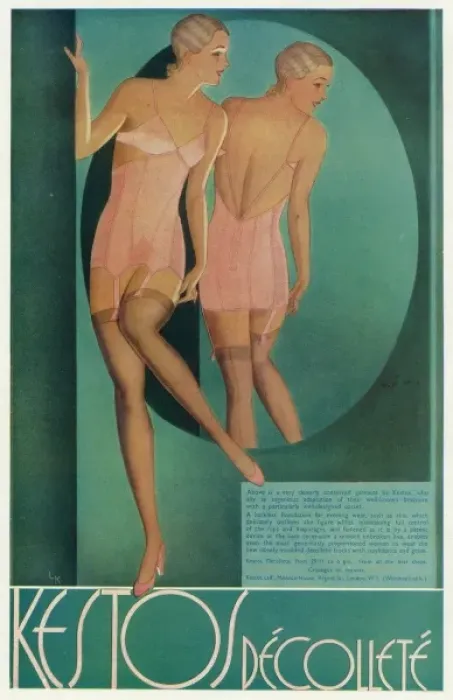 Framed Print : Advert for Kestos lingerie 1932 Framed Print : Advert for Kestos lingerie 1932
