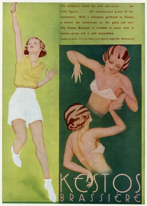 Framed Print : Advert for Kestos lingerie 1934 Framed Print : Advert for Kestos lingerie 1934