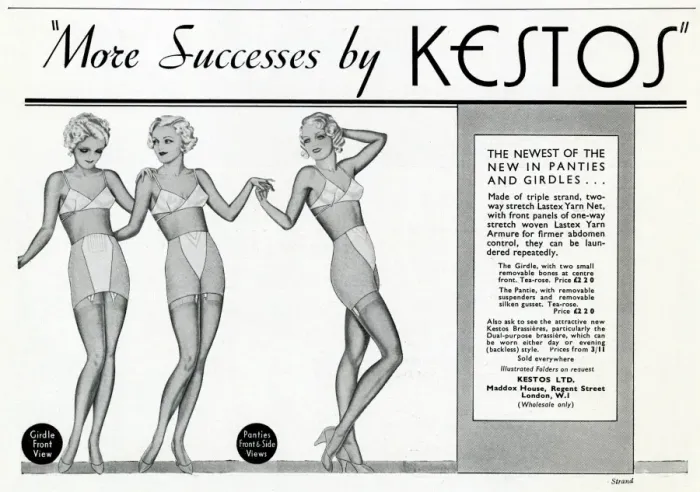 Framed Print : Advert for Kestos lingerie 1936 Framed Print : Advert for Kestos lingerie 1936