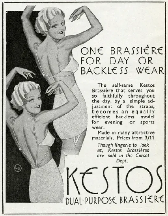 Framed Print : Advert for Kestos lingerie 1937 Framed Print : Advert for Kestos lingerie 1937